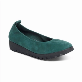 Women's Brianna Slip-On Ballet Flat In Dark Teal Street Fest