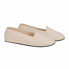 Casual Slip-On Women's Classic Cotton Furlana In Ecru