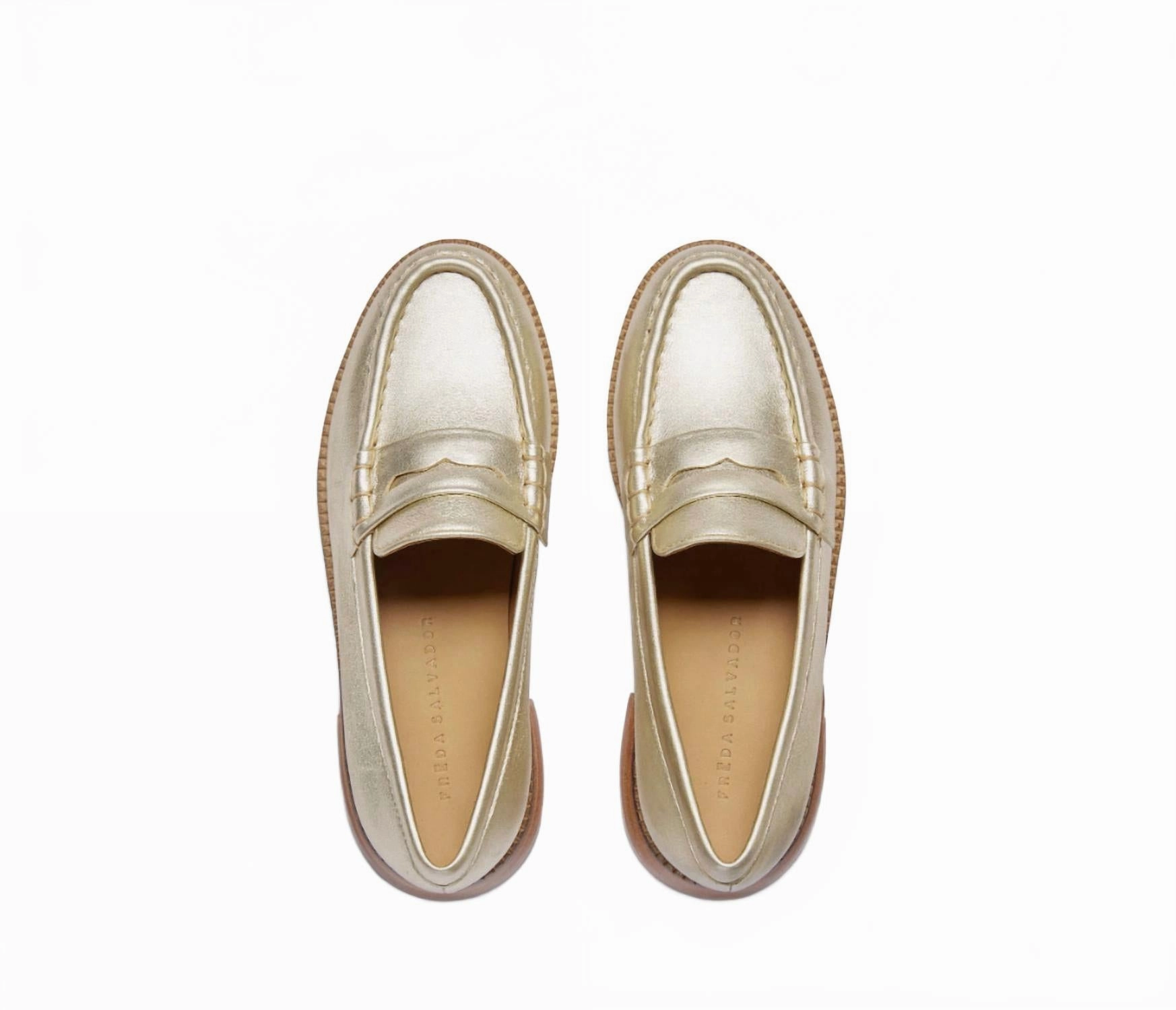 Comfy Design Chic Comfort Shoes Women's Elba Penny Loafer In Gold