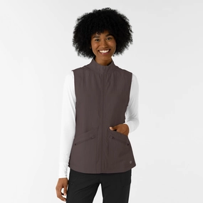 QuiltedPattern Women's Everything Everywhere Scrub Vest - Graphite