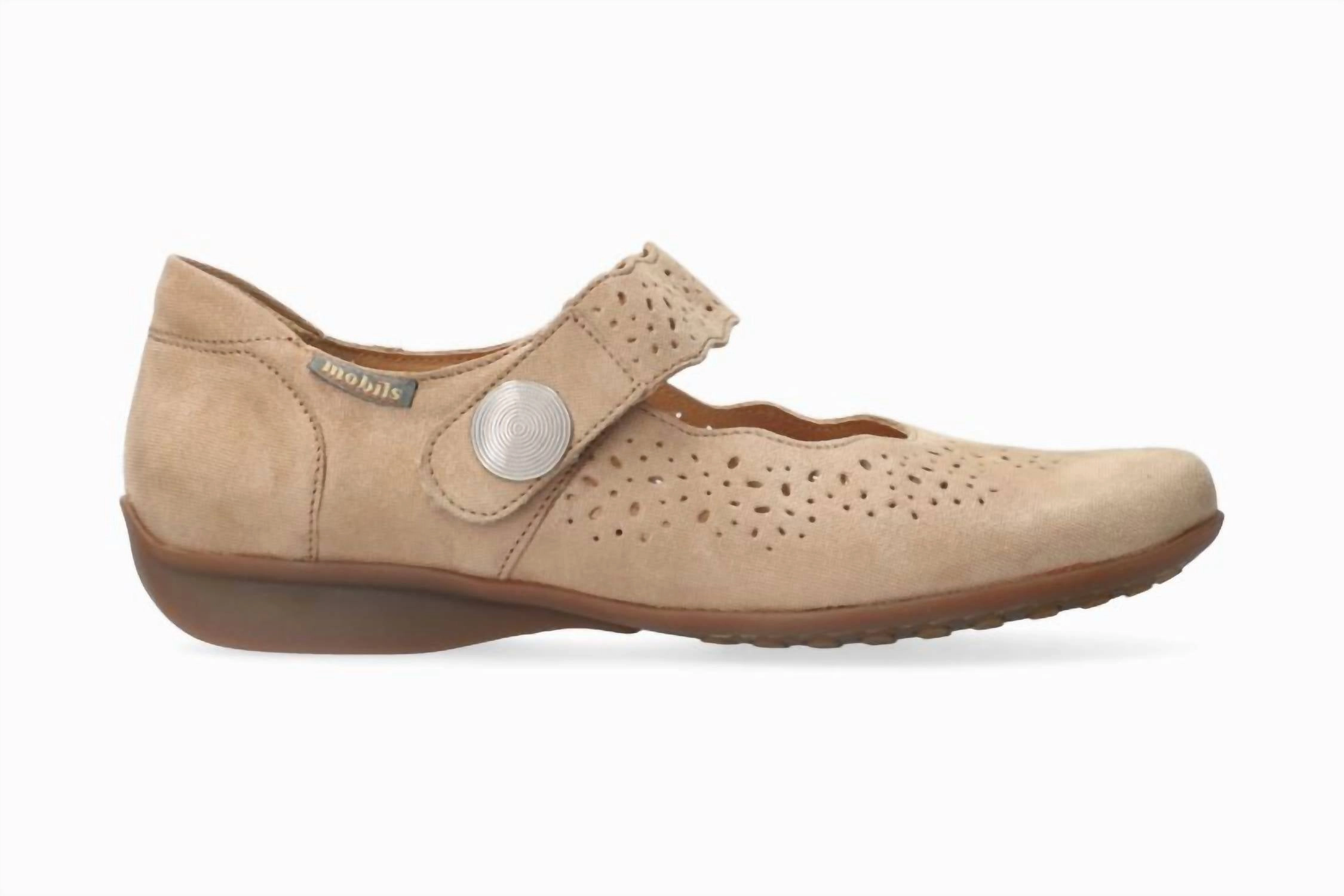 Breathable Slip-Ons Women's Fabienne Hand Made Mary Jane Shoes In Sand
