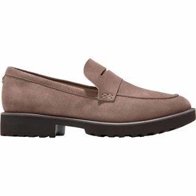 Women's Geneva Loafer In Lava Suede Smile Step Minimalist Design