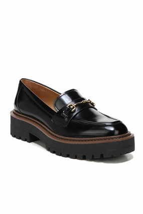 Women's Laurs Lug Sole Loafer In Black Library Mood Market Mood