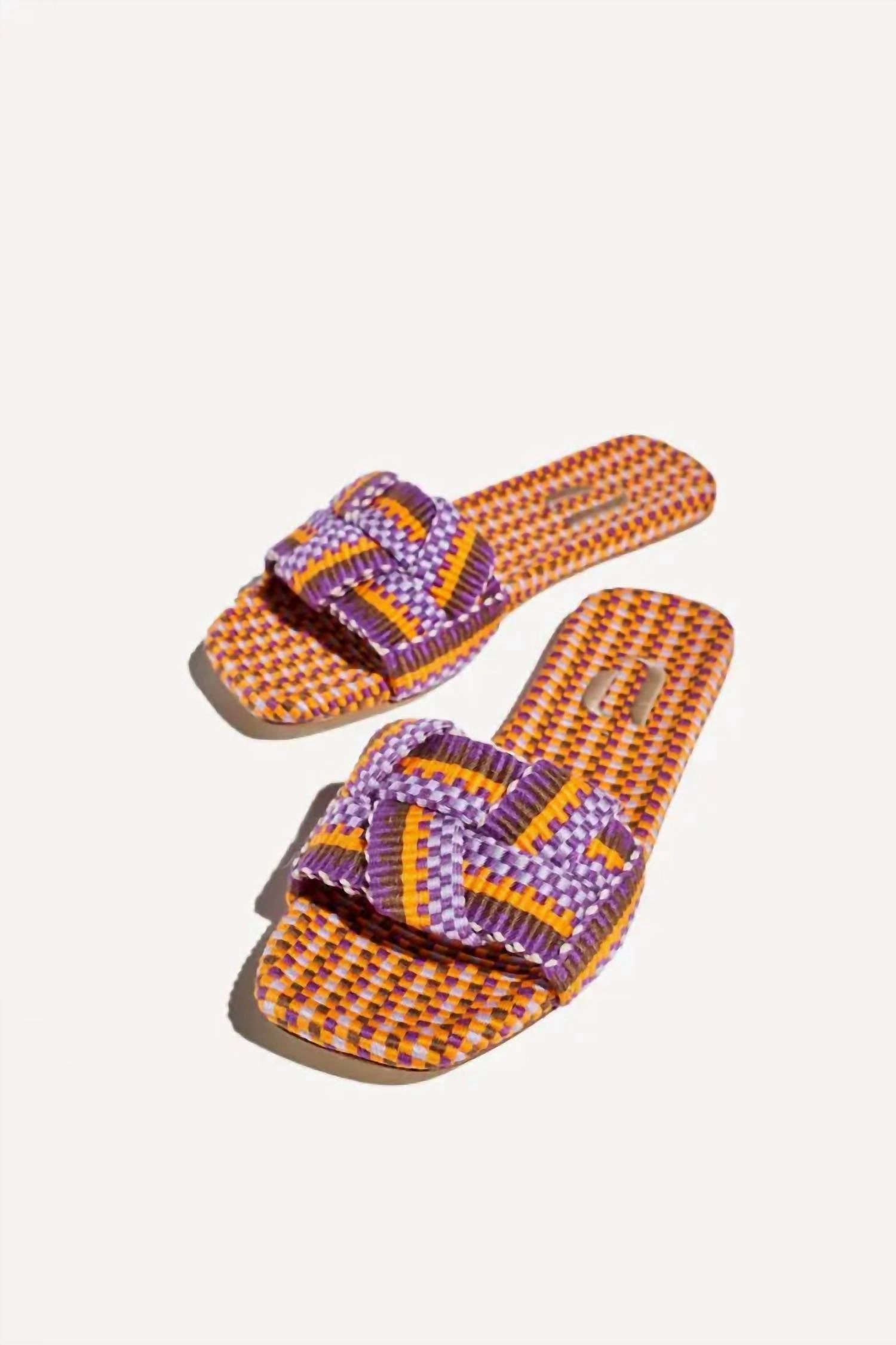 Cozy Padding Women's Martina Slip-On Flat Mule In Orange