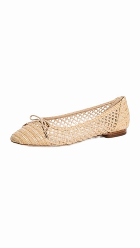 Women's May Raffi Basket Weave Flats Shoes In Dk Natural Urban Day