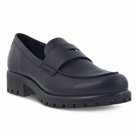 Tread Pattern Minimalist Look Women's Mod Tray Loafer In Black