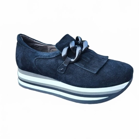 Women's Platform Sneakers In Black Hidden Spot