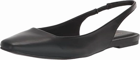 Women's Rhyme Time Sling Back Flats In Black Synthetic Home Safe