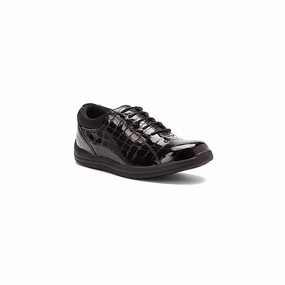 Women's Tulip Shoes In Black Croc Fund Mood