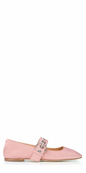 Women's Uma Eyelet Mary Jane Flats In Coral Friend Glow