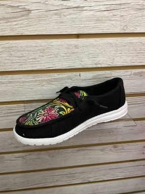 Practical Walking Shoes Client Meet Women Tulip Slip-On Shoes In Flower Embroidery