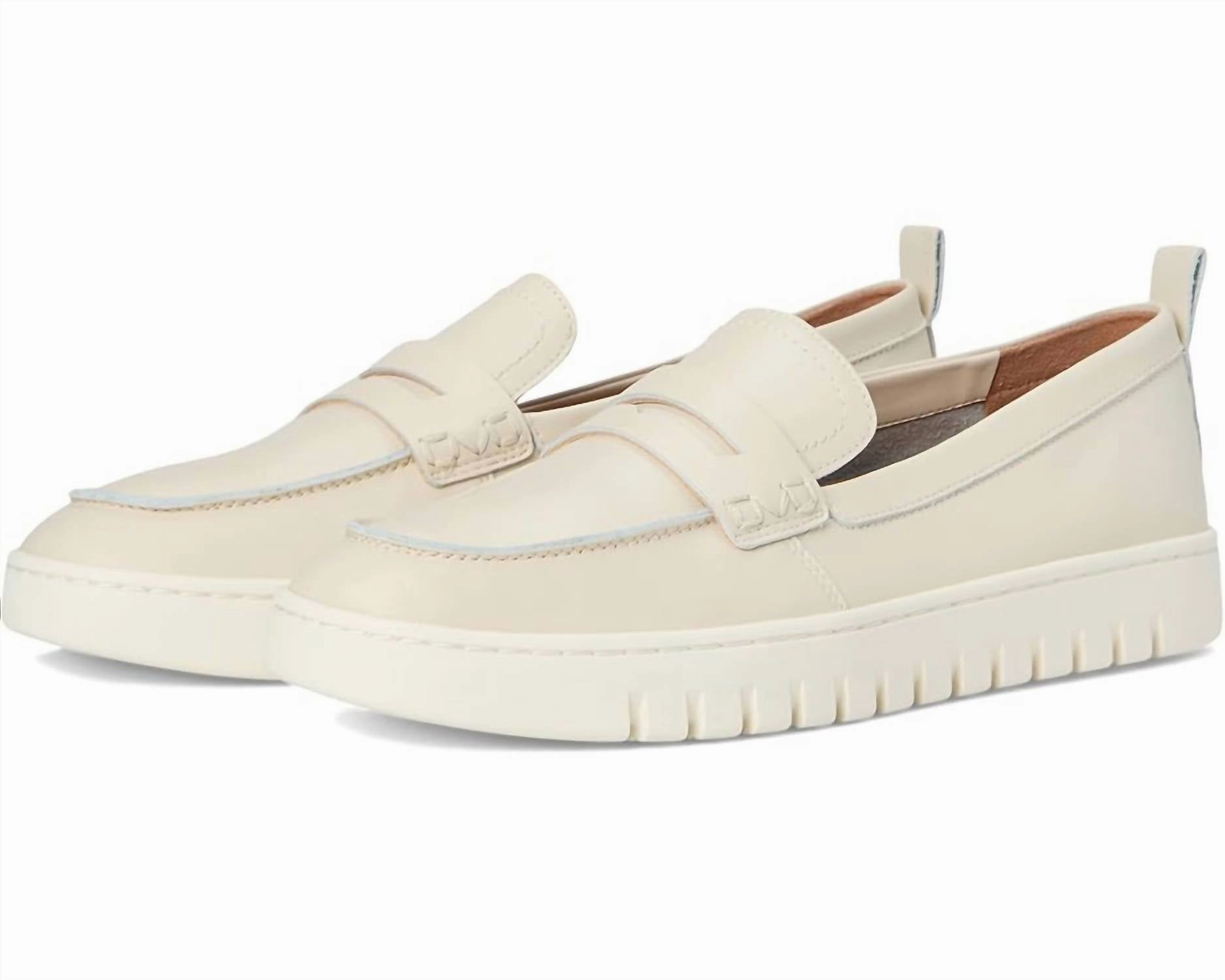 Preppy Tone Well crafted Women Uptown Loafer In Cream