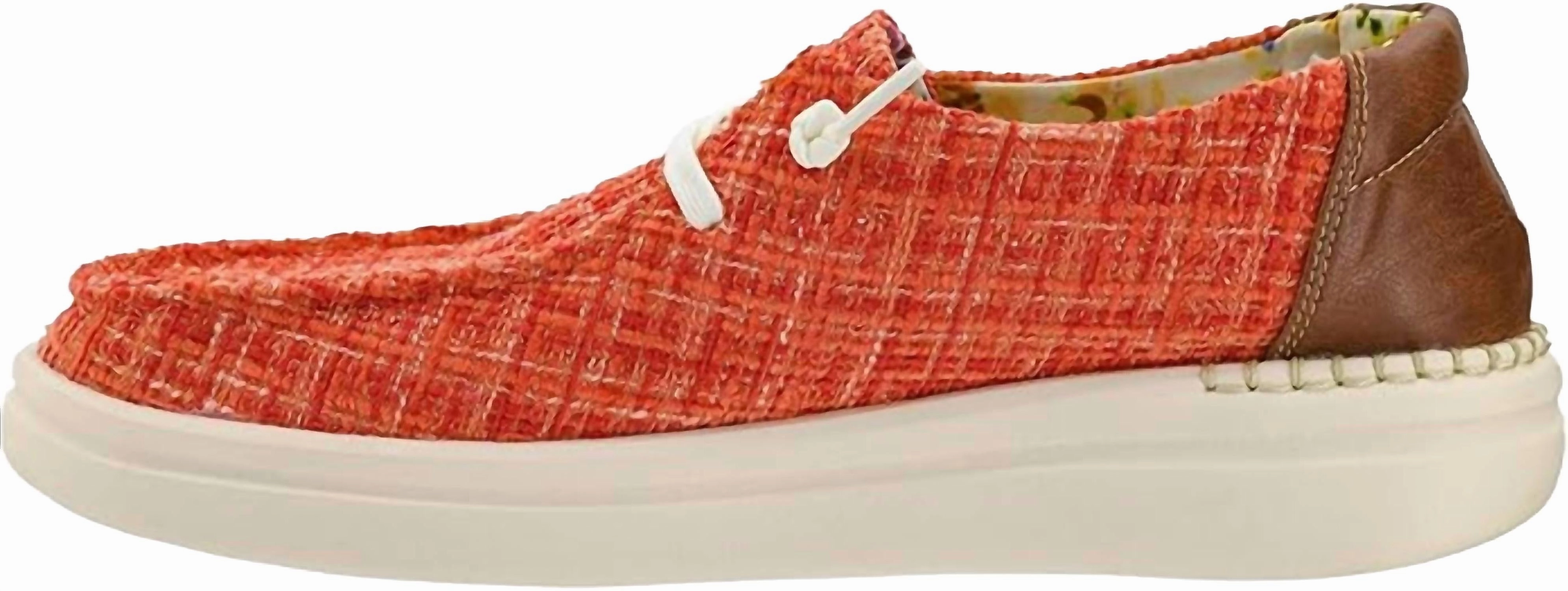 Look Glow Versatile Look Womens Kayak 2 Slip-On Loafer In Coral Tweed