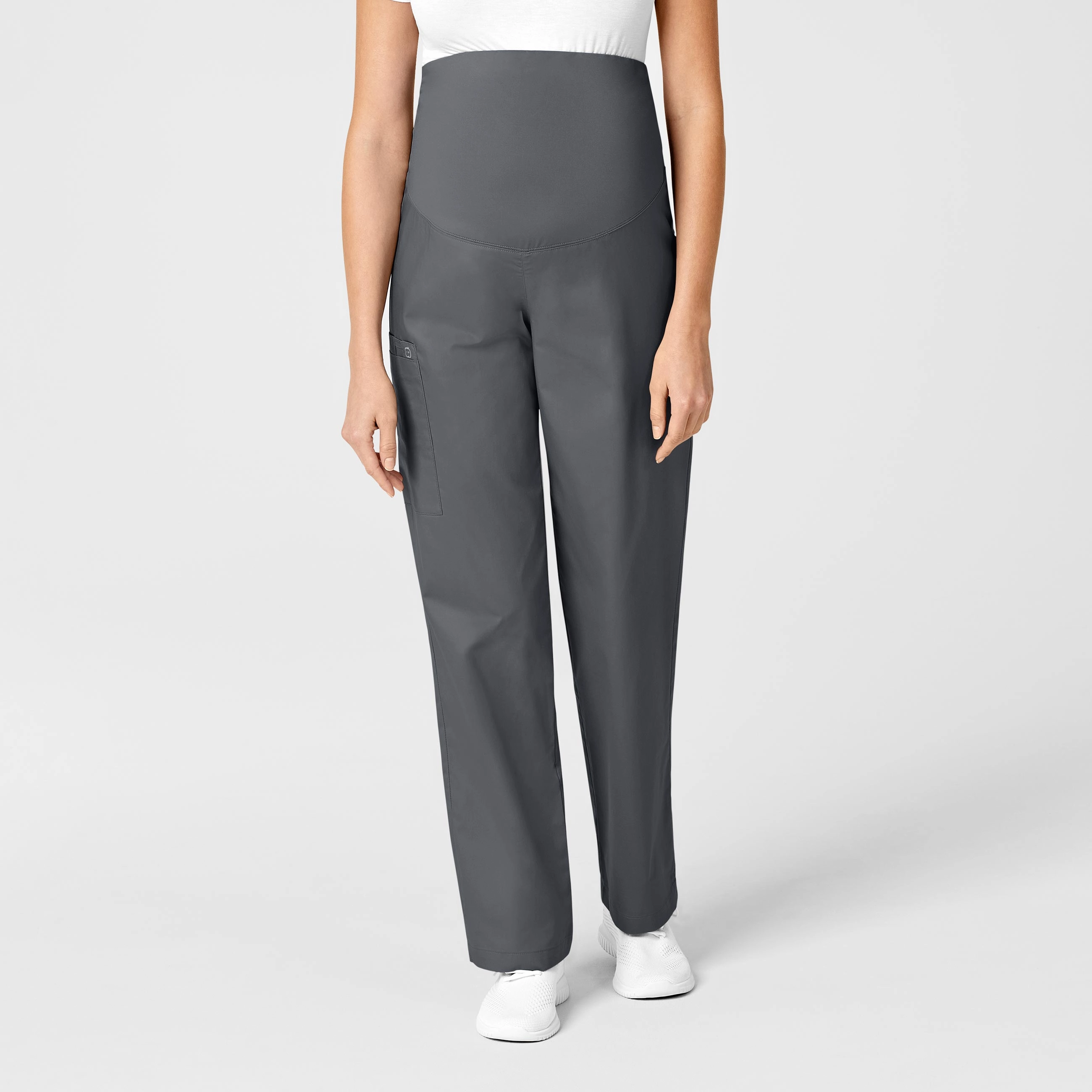 WonderWORK Maternity Cargo Scrub Pant - Pewter HighRiseWaist