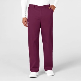 WonderWORK Men's Cargo Scrub Pant - Wine Sport Comfort