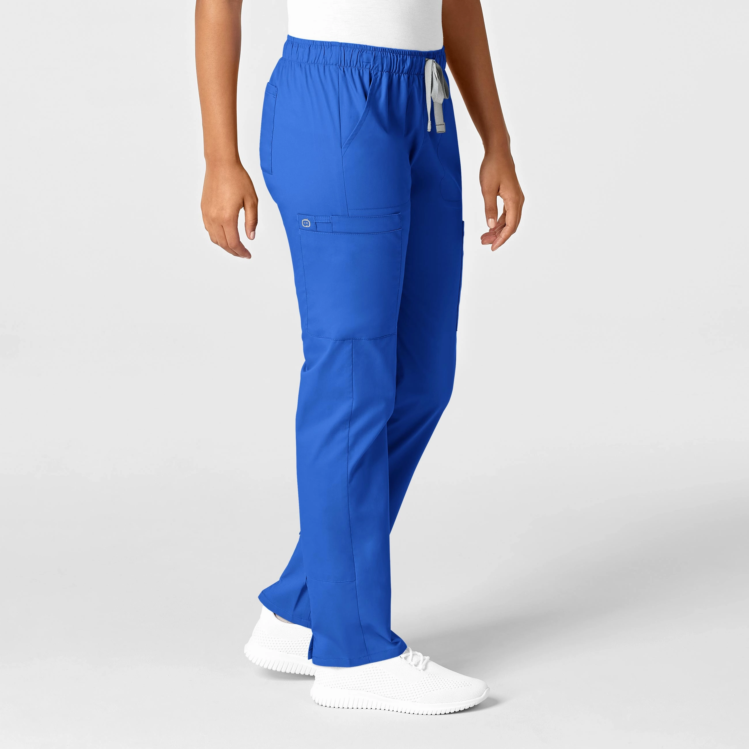 Core Movement Minimalist Design WonderWORK Women's Convertible Slim Leg Scrub Pant - Royal