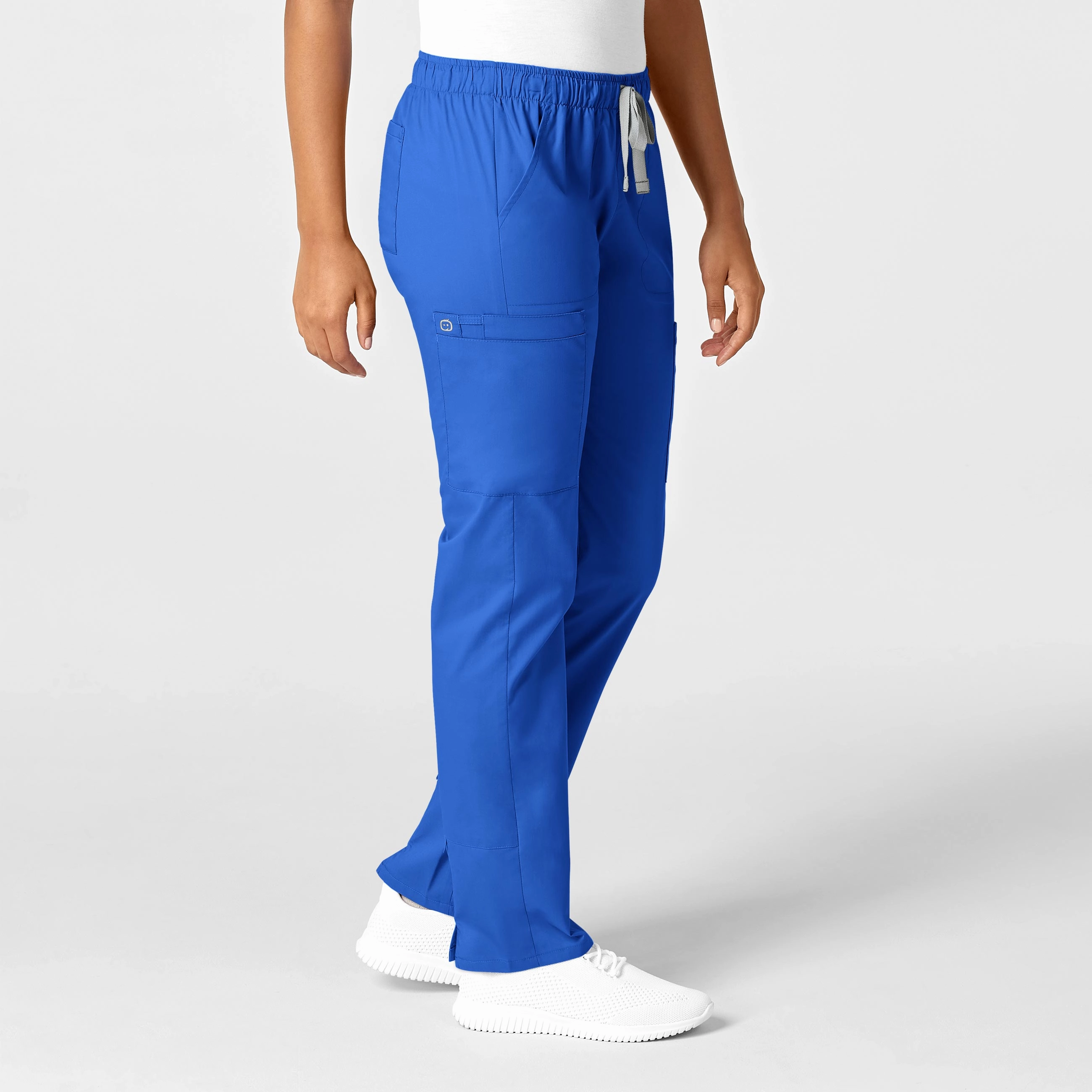 Chilly Comfort WonderWORK Women's Convertible Slim Leg Scrub Pant - Royal