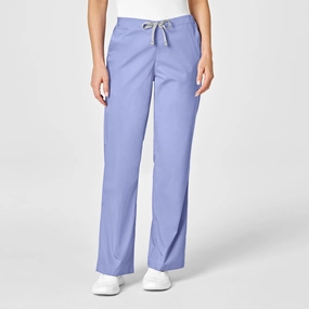 Move Comfort WonderWORK Women's Flare Leg Scrub Pant - Ceil Blue