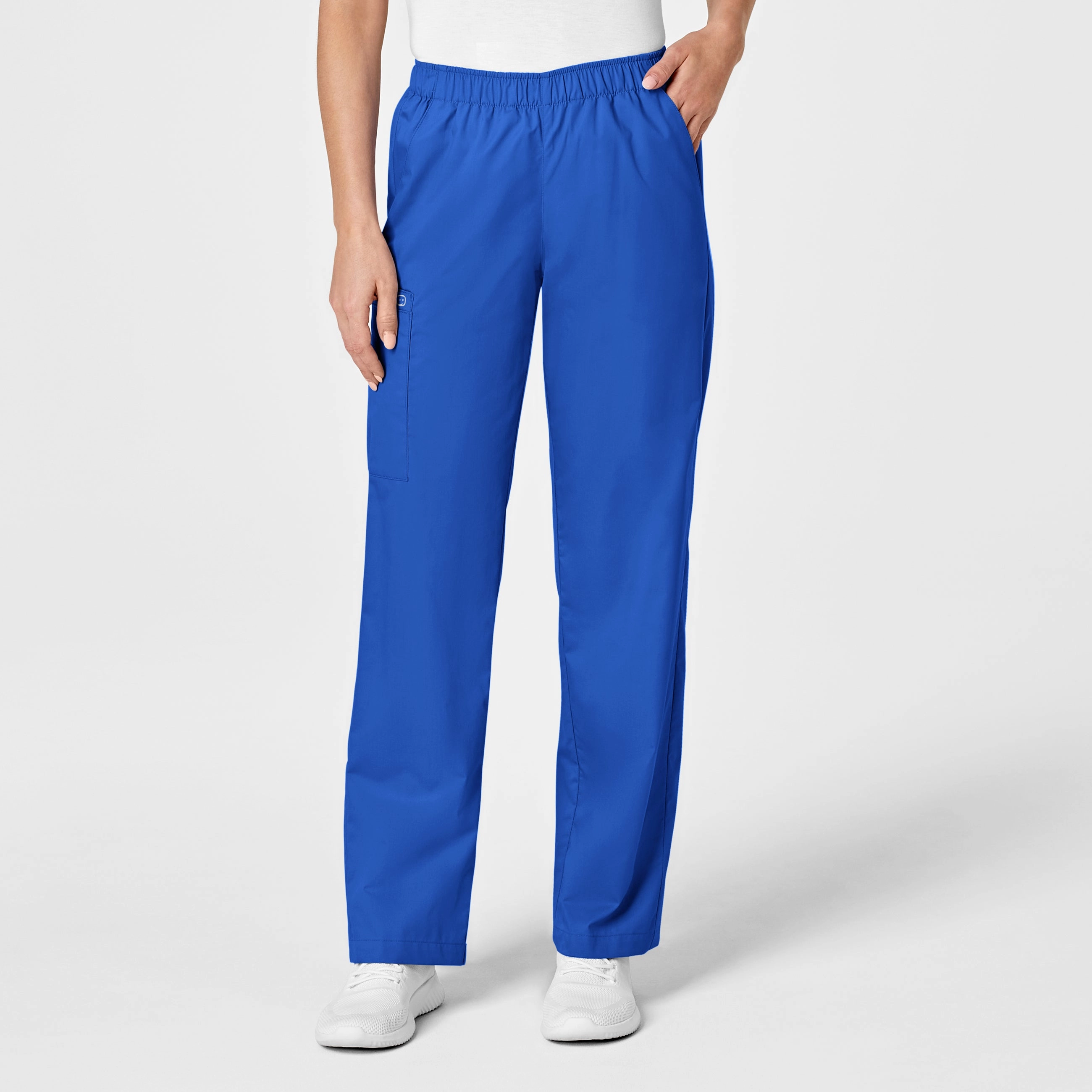 All Day Fit WonderWORK Women's Pull-On Cargo Scrub Pant - Royal