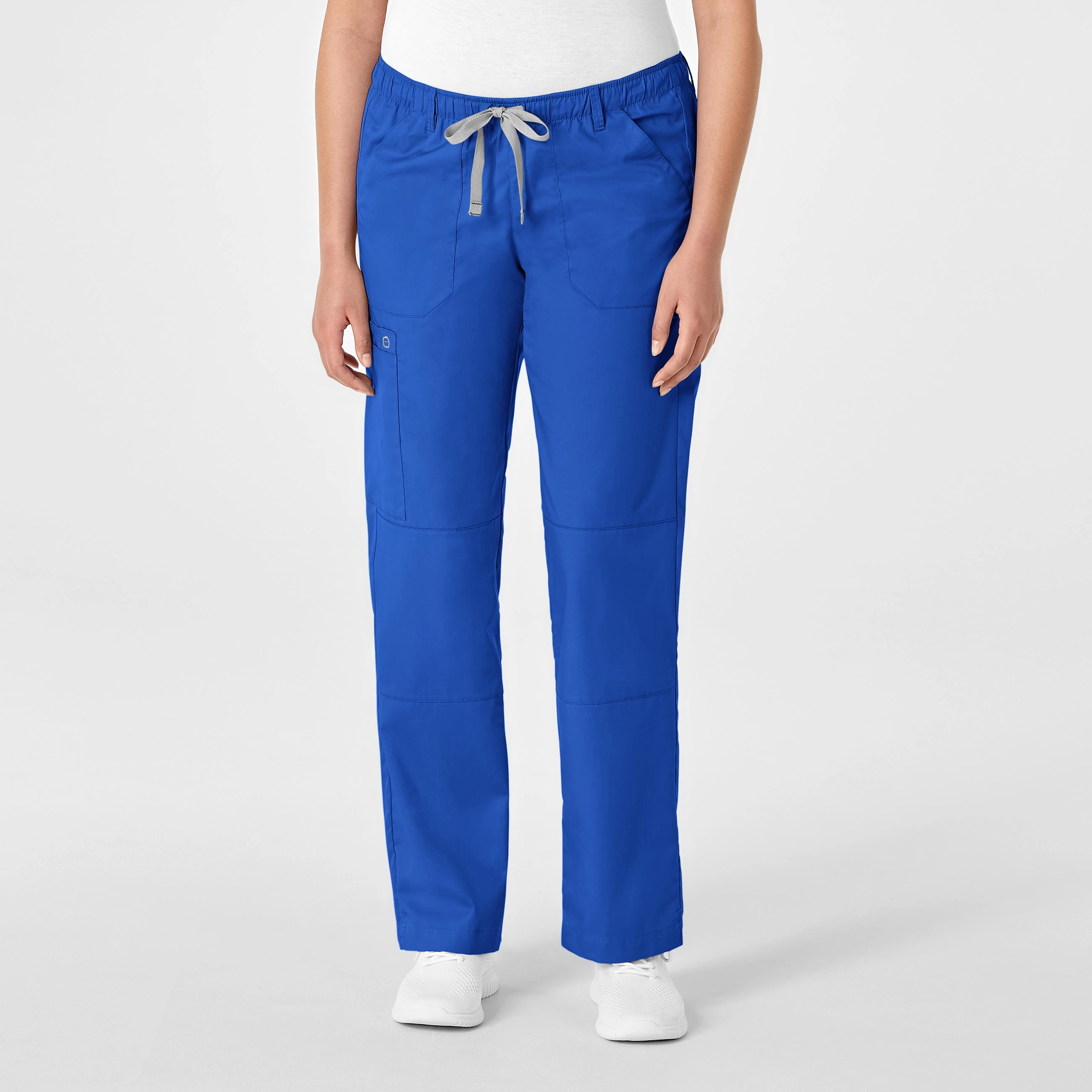 Non Binding Cuffs WonderWORK Women's Straight Leg Cargo Scrub Pant - Royal