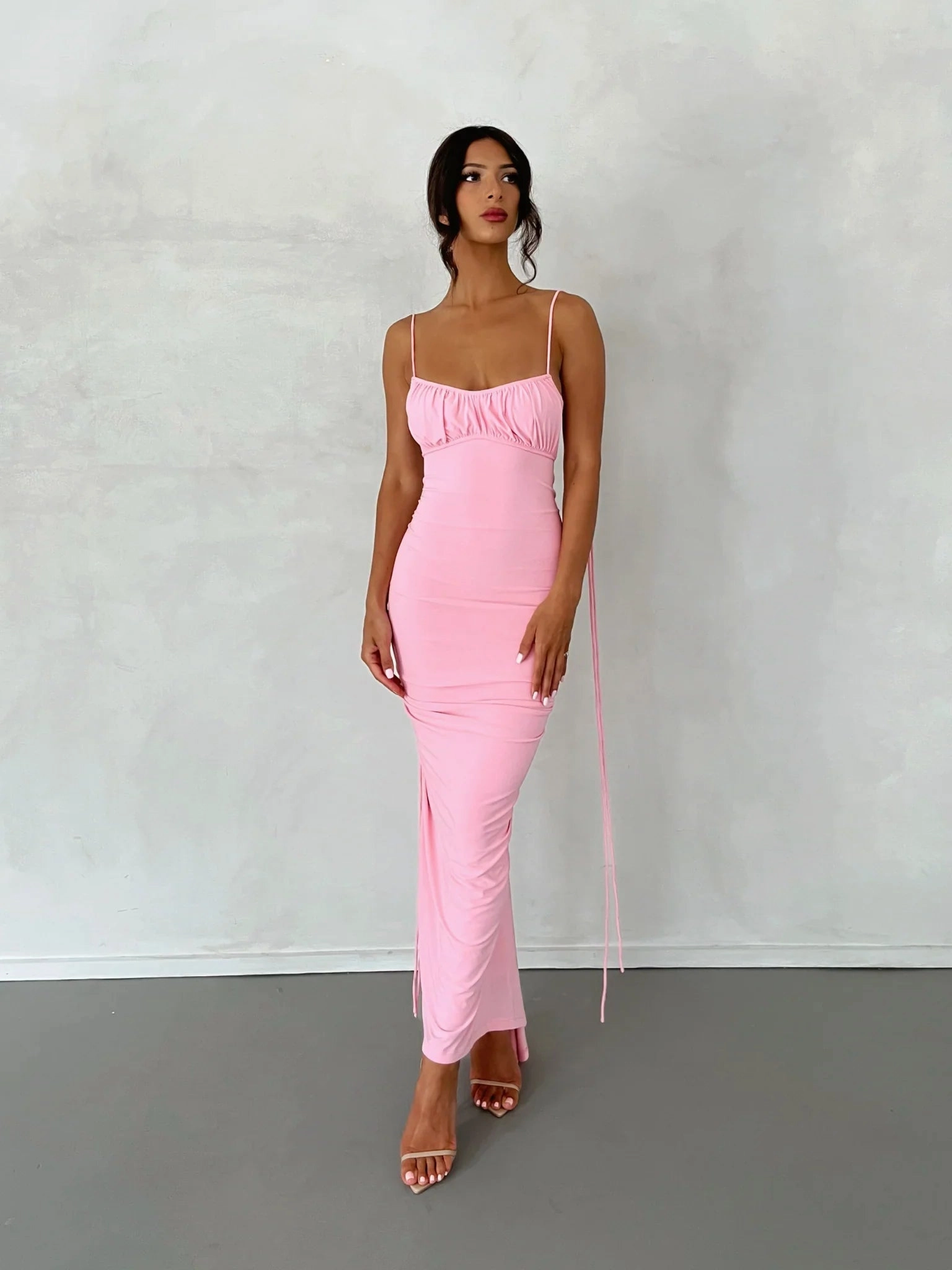 Zahara Gown - Pastel Pink Chic Motion