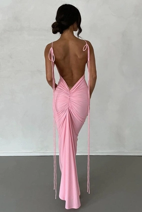 UVProtectiveLayer Modest Look Zahara Gown - Pastel Pink