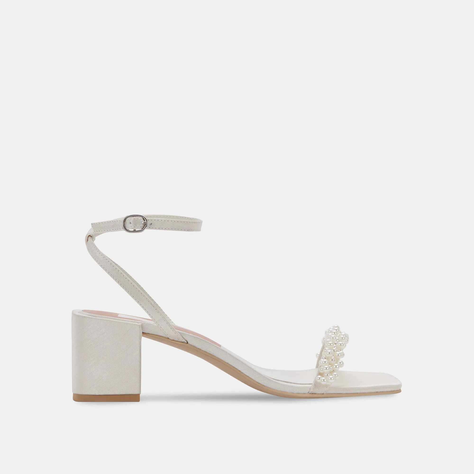 Sleek Sandals ZALIMA HEELS VANILLA PEARLS