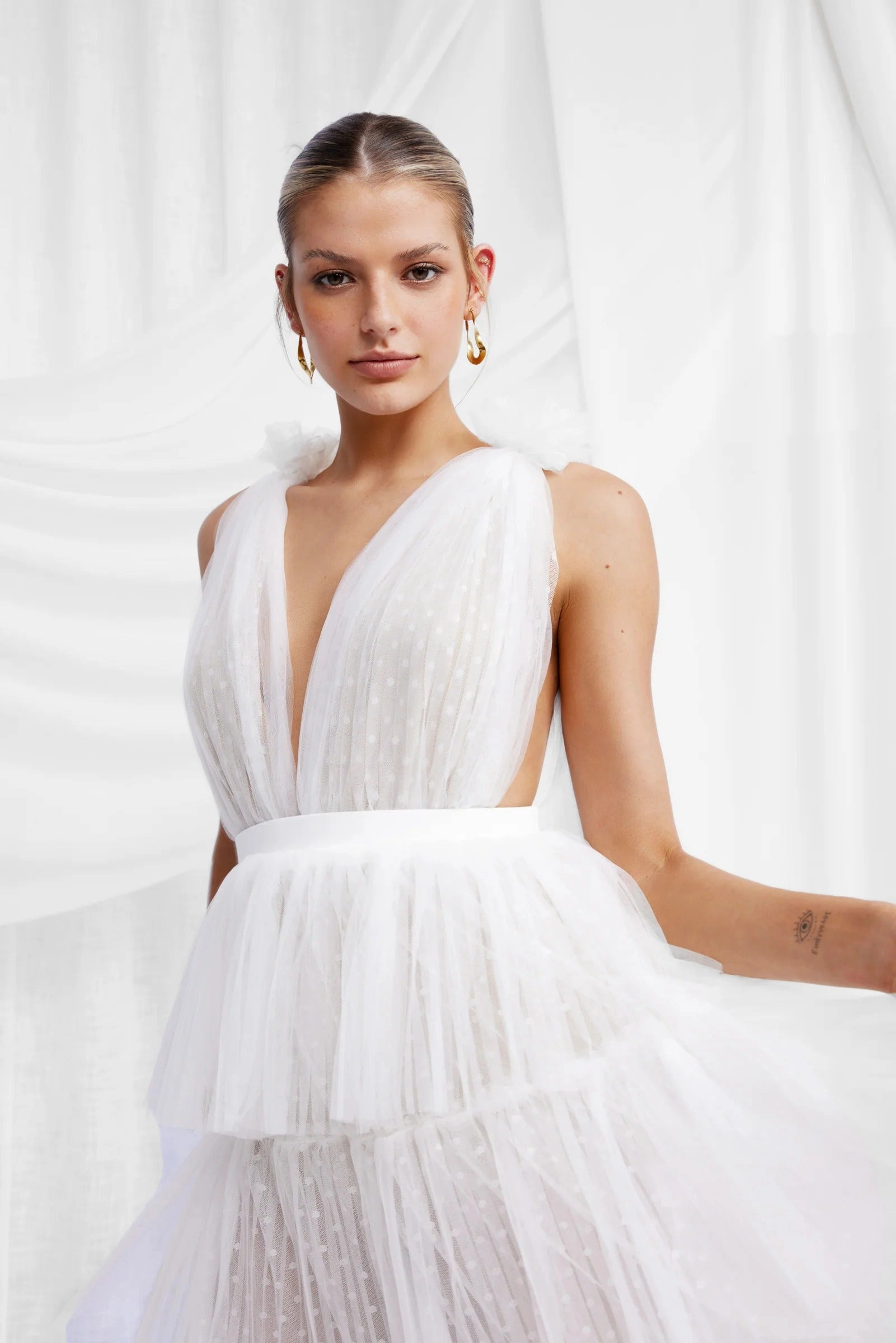 Soft Outfit Zendaya Dress - White